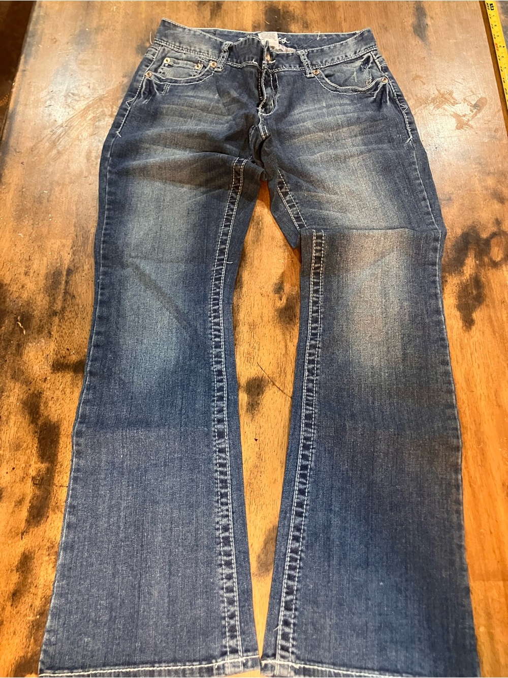 Maurices Women's Dark Blue Flare Jeans